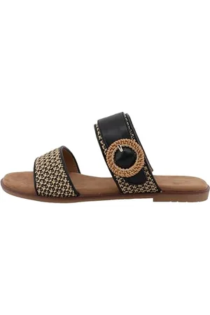 TOM TAILOR Damen 5390390027 Schiebe-Sandalen, Black, 39 EU