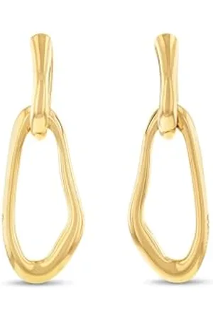 Calvin Klein Hängende Ohrringe und Offener Ring für Damen Kollektion CK STATEMENT LINKS aus Edelstahl