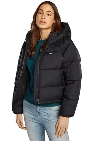 Tommy Hilfiger Damen Pufferjacke Warm, (Black), L