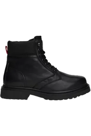 Tommy Hilfiger Herren Mid Boot Stiefel Lace Up zum Schnüren, (Black), 40