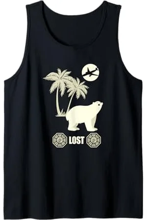Lost Eisbär, Insel, und Flugzeug Tank Top
