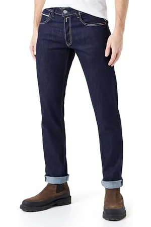 Replay Herren Jeans Grover Straight-Fit, (Blau), 29W / 34L