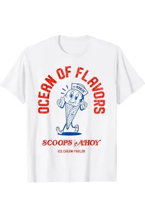 Stranger Things Scoops Ahoy Starcourt Eiscremegeschmack Retro T-Shirt