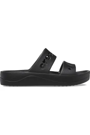 Crocs Herren Baya Platform Sandal Sandalen, Black, 34/35 EU