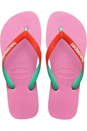 Havaianas Top Mix, Bequeme, Robuste und Leichte Badelatschen mit Brasilianischer Flagge, Zweifarbigen Riemen und Rutschfesten Sohlen, Unisex Erwachsene