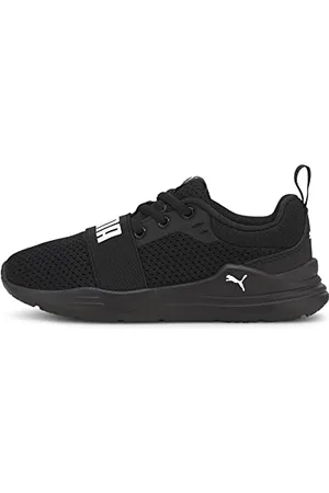 PUMA Unisex Kinder Wired Run Ps Sneaker, Black White, 32.5 EU