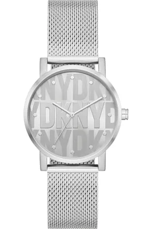 DKNY Damen Analog Quarz Uhr mit Edelstahl Armband NY6693