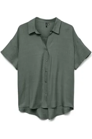 VERO MODA Vmmelaney Queeny Ss Shirt WVN Ga Noos