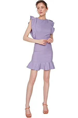 Trendyol Damen Detailed Ruffle Dress, , 40 EU