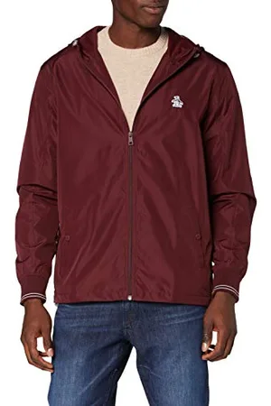 Original Penguin Herren Hooded Ratner Jacke, Tawny Port-608, XL