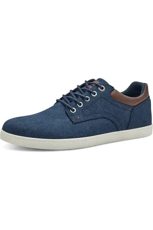 QS by s.Oliver Herren Sneaker flach Low Top Elegant, Blau , 43 EU