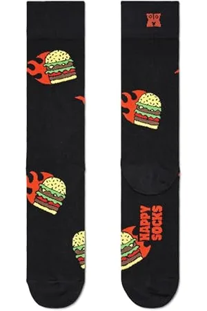 Happy Socks Flaming Burger Half Socks EU 41-46