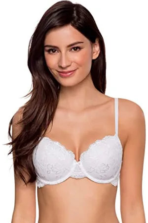 Dorina Spitze Lace BH, 3/4-Schale Demi Damen Comfort leicht gepolsterter Bügel-BH, Lianne D17163A, ,80C