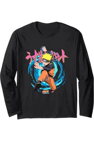 Naruto Shippuden Rasengan Jutsu Swirls Anime Langarmshirt