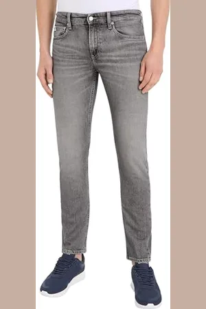 Calvin Klein Jeans Herren Jeans Slim Fit, Grau (Denim Grey), 28W / 34L