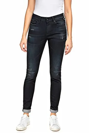 Replay Damen Luzien Broken Edge Jeans, , 3132
