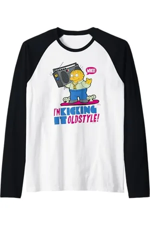 The Simpsons Ralph Wiggum I’m Kicking it Old Style Raglan