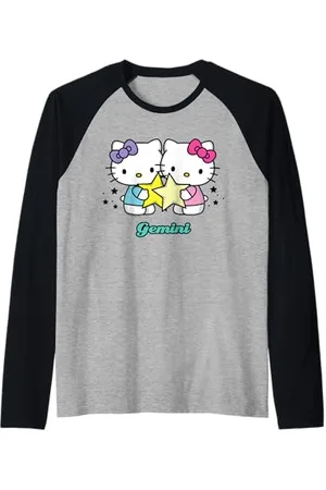 Hello Kitty Gemini Star Sign Raglan