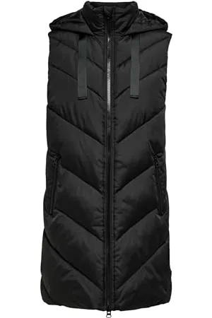 JDY Damen skylar Padded Hood Waistcoat Otw Noos Jacke, , M EU