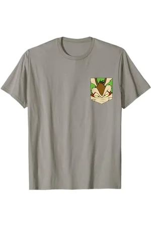 LOONEY TUNES Wile E Coyote Face Faux Pocket T-Shirt