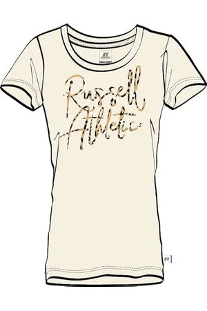 Russell Athletic A01192-SY-045 Scripted - S/S Crewneck Tee Shirt T-Shirt Damen Größe L