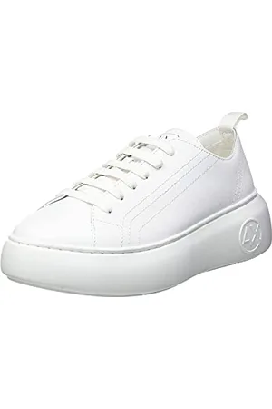 Armani Exchange Damen The Super Sneaker, Optisch weiß, 40 EU