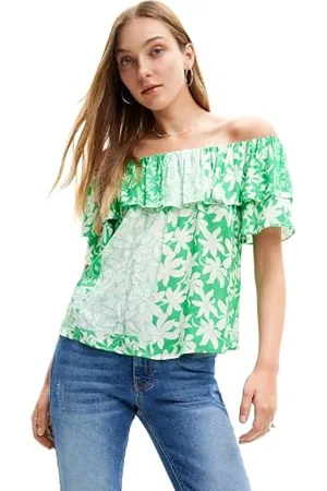 Desigual BLUS_ANAÏS, 4026 Verde Tropical, S