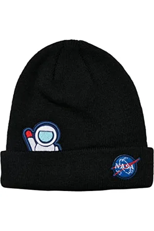 Mister Tee Unisex NASA Embroidery Beanie Kids S/M black