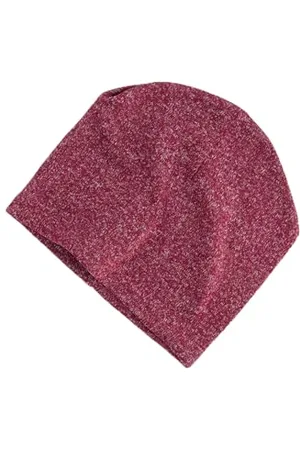 Ulla Popken Damen, Beanie, meliert, innen weich angeraut Strickmütze, , Einheitsgröße