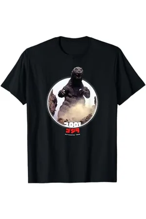 Godzilla T-Shirt: Klassisch, , S, Unisex, Kurzarm, V-Ausschnitt, Cartoon, Film, Herren, Männer, -Fans
