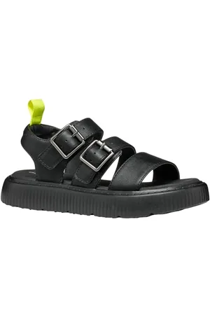 Geox J KODETTE Gir Sandal, Black, 37 EU