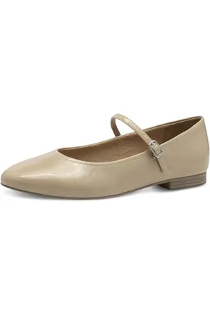 Tamaris Ballerina Damen Vegan Elegant beige,EU 42