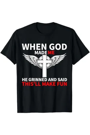 Awesome apparel Als Gott mich erschuf, sagte er, das wird lustig, lustig T-Shirt