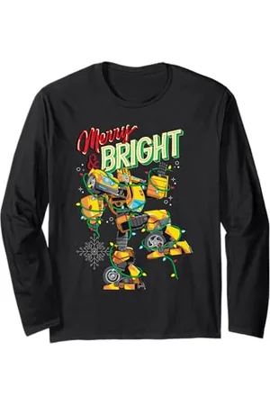 TRANSFORMERS Evergreen Christmas Merry & Bright Bumblebee Langarmshirt