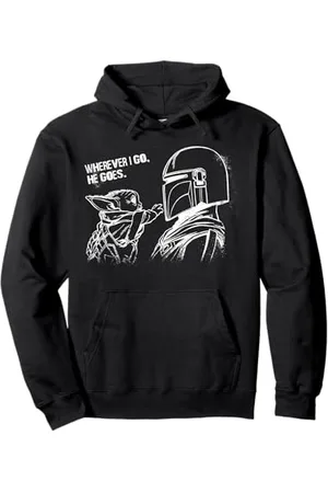 STAR WARS The Mandalorian The Child Wherever I Go He Goes Pullover Hoodie