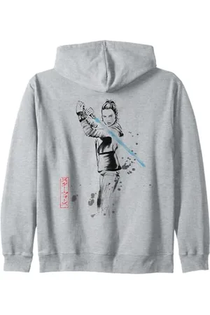 STAR WARS Rey Japan Sumi-e Ink Wash Painting Style Kapuzenjacke
