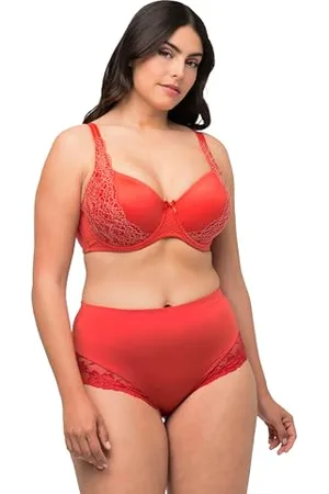 Ulla Popken Damen Bügel, Spitze, Softcups, recycelt, Cup C-D BH, , 90D