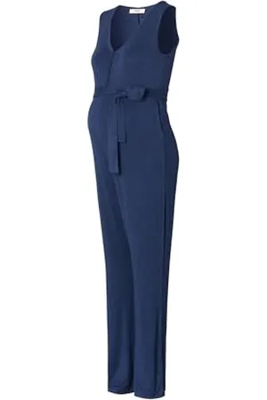 ESPRIT Damen Jumpsuit Nursing Sleeveless Over The Belly Overalls, Dark Navy-402, Medium