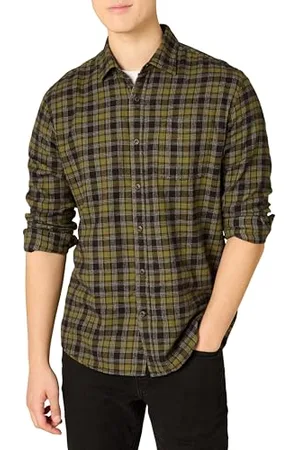 Amazon Herren Langarmhemd aus Flanell (in Übergröße erhältlich), , S