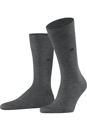 Burlington Herren Socken Leeds M So Baumwolle Wolle einfarbig 1 Paar, , 40-46