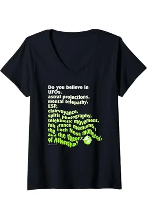 Ghostbusters Damen Glauben Sie T-Shirt mit V-Ausschnitt