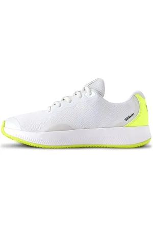 Wilson Damen Intrigue LITE Tennisschuh, White/Safety Yellow/Navy Blazer, 41 1/3 EU