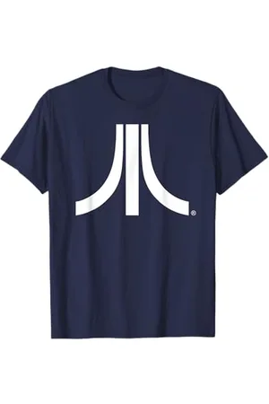Atari White Logo Vintage 80s Gaming Retro Fun Style T-Shirt
