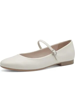 Tamaris Ballerina Damen Vegan Elegant weiß,EU 37