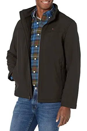 Tommy Hilfiger Herren Klassische Softshelljacke Windbreaker Jacke, , M