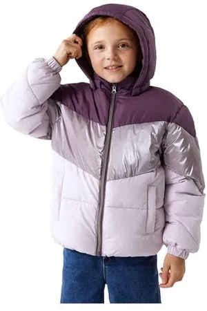 NAME IT Mädchen NKFMILLE Puffer Jacket Block FOIL NOOS Pufferjacke, , 152
