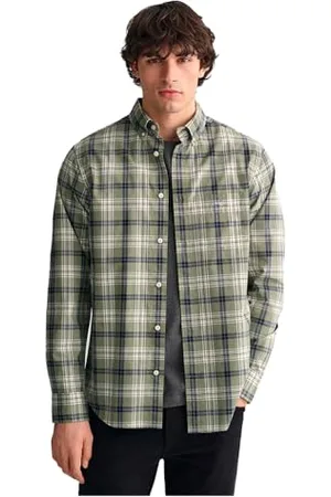 GANT Herren REG POPLIN Check Shirt Hemd mit Button-Down-Kragen, , XXL