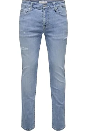 Only & Sons Herren ONSLOOM Slim LB Destroy 1857 MAT DNM Jeans, , 32 W / 32 L