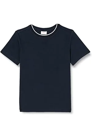QS by s.Oliver Jungen 10.3.13.12.130.2130656 T-Shirt, kurzarm, Blau 5952, 128-134