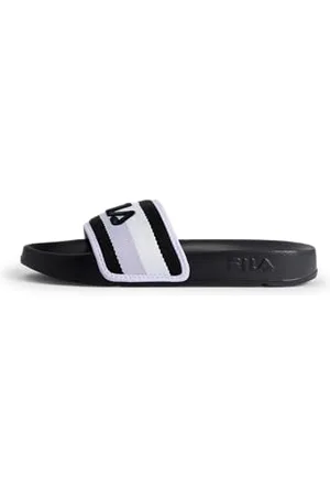 Fila Damen Morro Bay Stripes Slipper wmn Slide Sandal, Black-Thistle, 36 EU